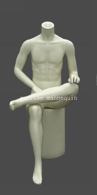 Male sitting mannequin 014